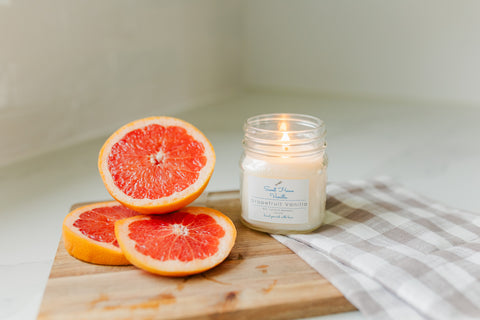 Grapefruit Vanilla Stress Relief Aromatherapy Candle with Berries, Ber –  Pure Scents Candles